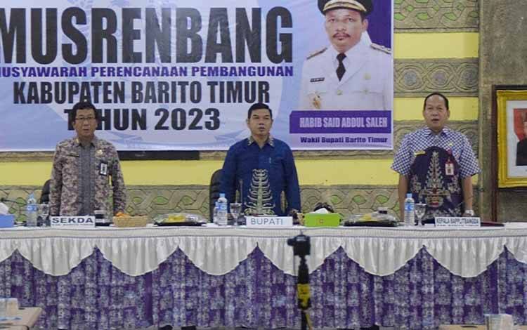 Bupati Barito Timur Buka Musrenbang Tingkat Kabupaten