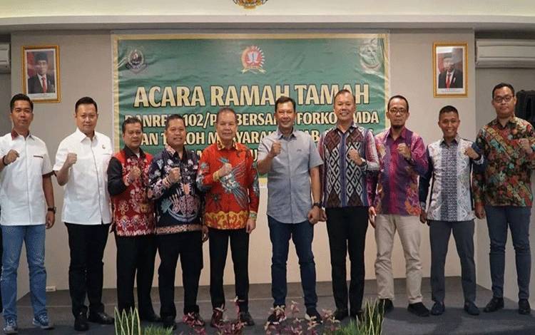 Danrem 102/Pjg Ramah Tamah Bersama Unsur Forkopimda Kapuas dan Pulang Pisau