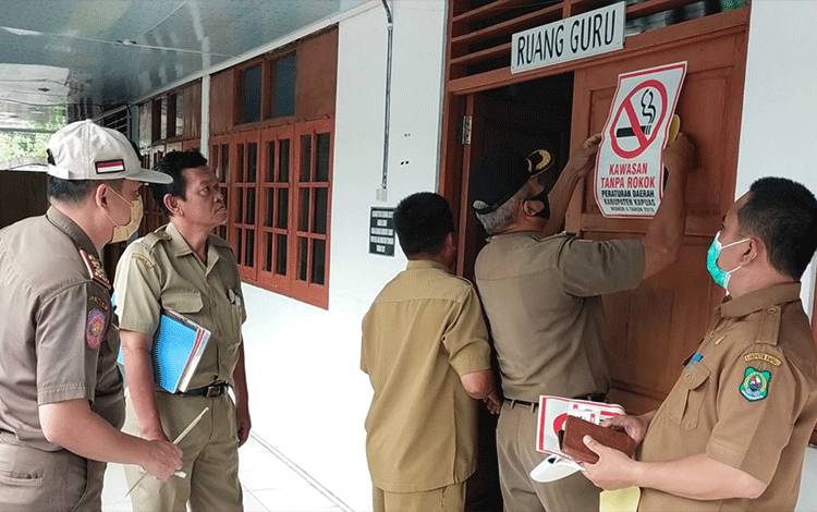 Satpol PP dan Damkar Kapuas Lakukan Pendampingan Sosialisasi dan Pembinaan Implementasi KTR