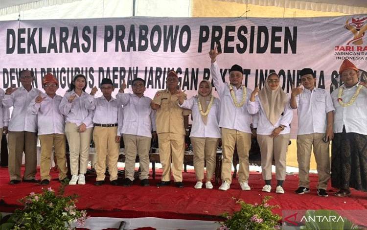 Jari Raya Deklarasikan Dukung Prabowo Jadi Capres 2024