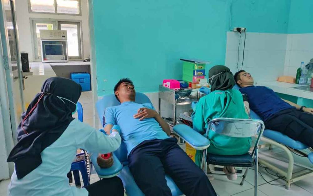 Lapas Sukamara Laksanakan Donor Darah Peringati HBP ke 59