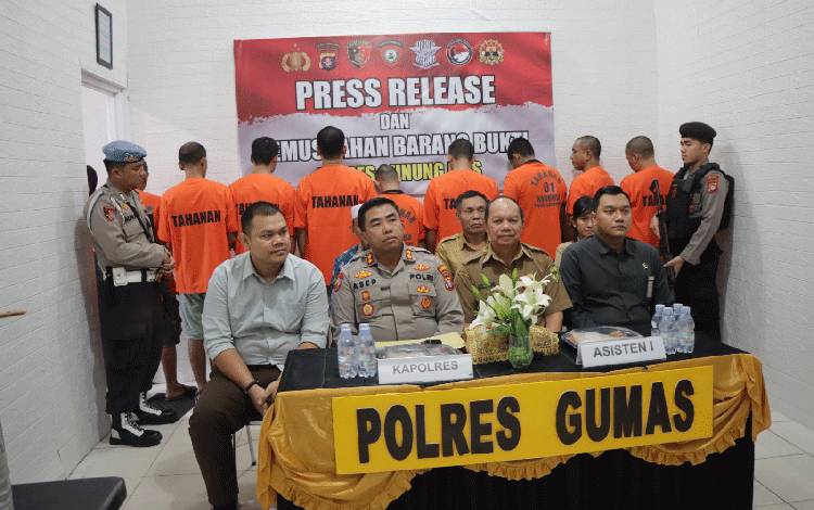 Polres Gunung Mas Sita 54,27 Gram Sabu Selama Januari-Maret 2023