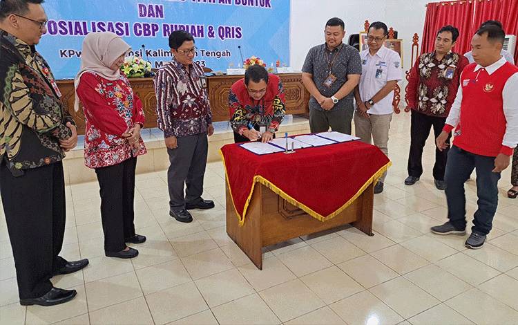 BI Kalteng Tandatangani Perjanjian Kerjasama Kas Titipan