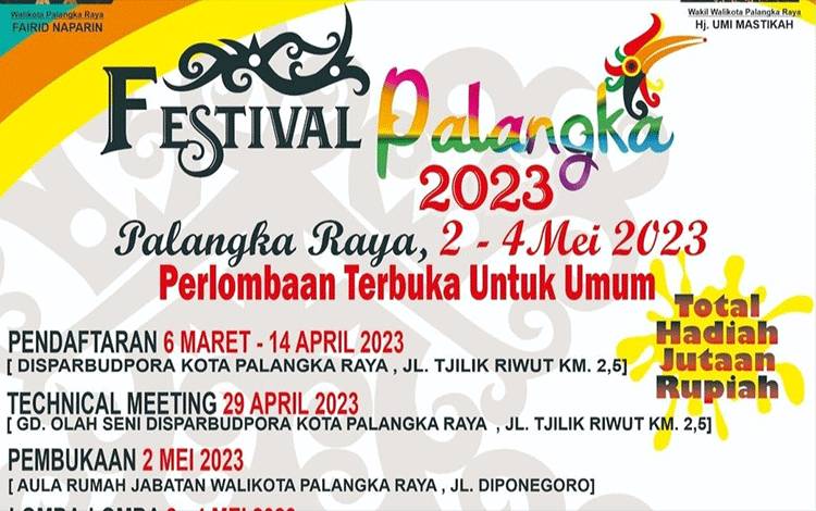 Festival Palangka Raya 2023 Perebutkan Hadiah Jutaan Rupiah
