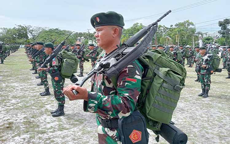 Ratusan Prajurit Yonif Raider 631/Antang Dikirim ke Papua