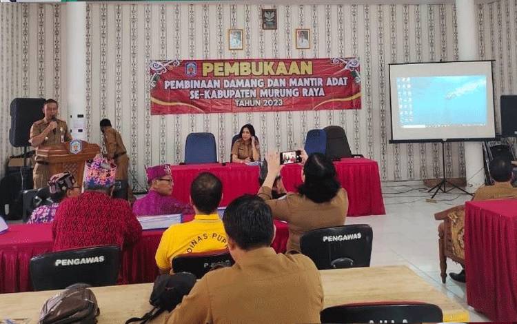 Disdikbud Murung Raya Bina Damang dan Mantir Adat