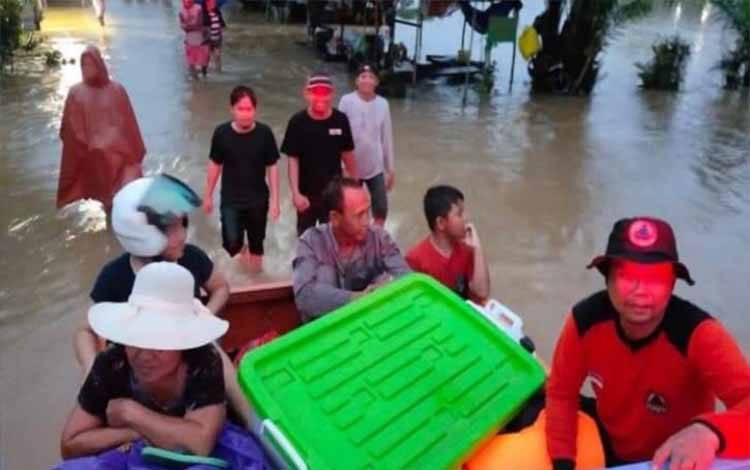 Tim Gabungan Laksanakan Penanganan di Lokasi Banjir Kapuas Tengah