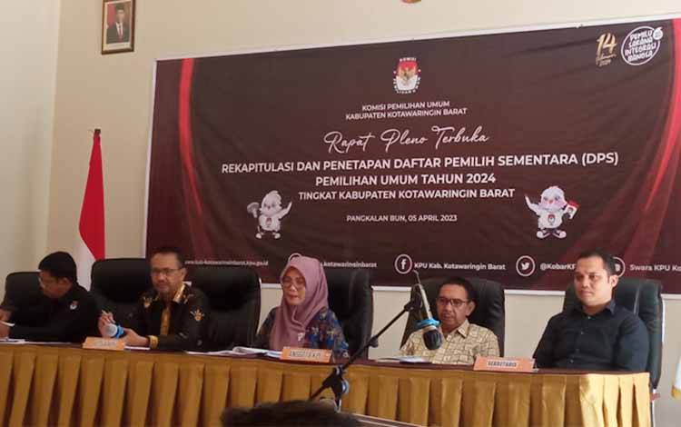 KPU Kobar Gelar Rekapitulasi Daftar Pemilih Sementara untuk Pemilu 2024