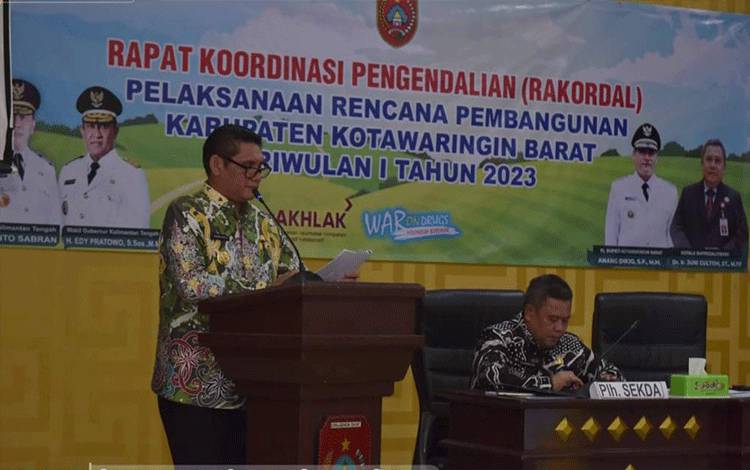 Membuka Rakordal, Pj. Bupati Kobar Ingin Pastikan Pembangunan Sesuai RPD