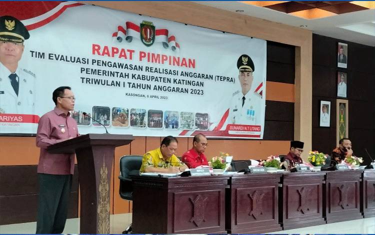 Sakariyas Pimpin Rapat Tim Evaluasi Pengawasan Realisasi Anggaran Triwulan I