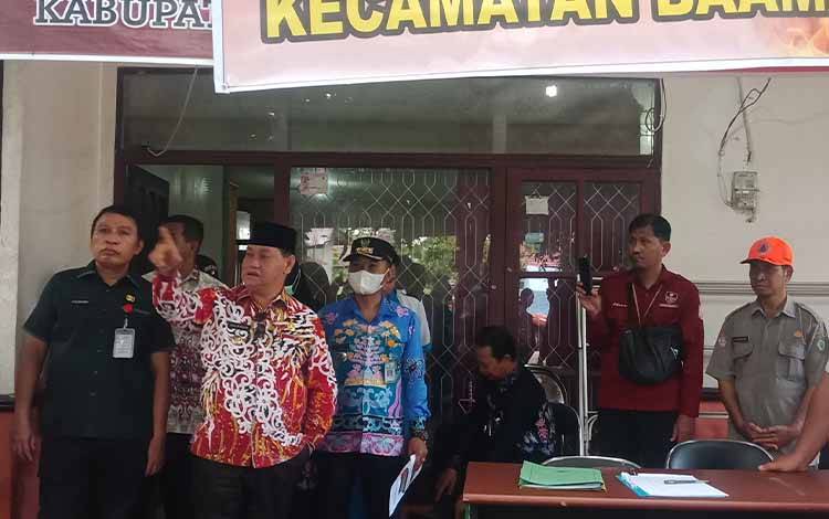 Korban Kebakaran Tinggal Sementara di Rumah Dinas Kecamatan Baamang