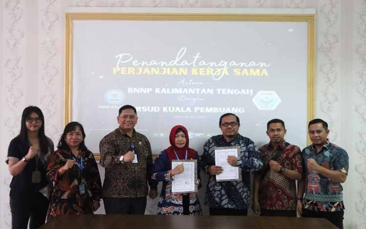 BNNP Kalteng Teken Kerja Sama?dengan RSUD Kuala Pembuang