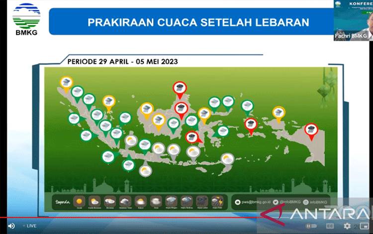 BMKG Minta Pemudik Waspada terhadap Potensi Hujan di Sejumlah Wilayah