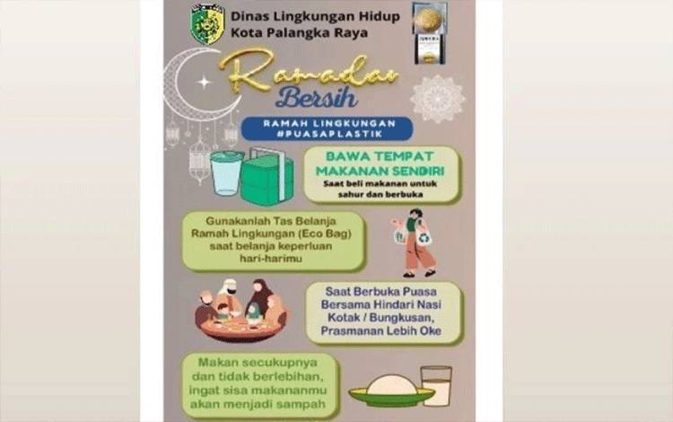 DLH Palangka Raya Ajak Masyarakat Puasa Plastik