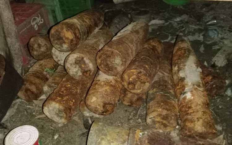 Brimob Polda Babel Evakuasi Mortir Sisa Perang Dunia II