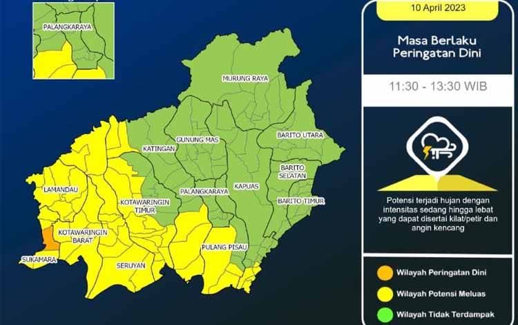 Pemudik Waspada, Kalteng Berpotensi Hujan