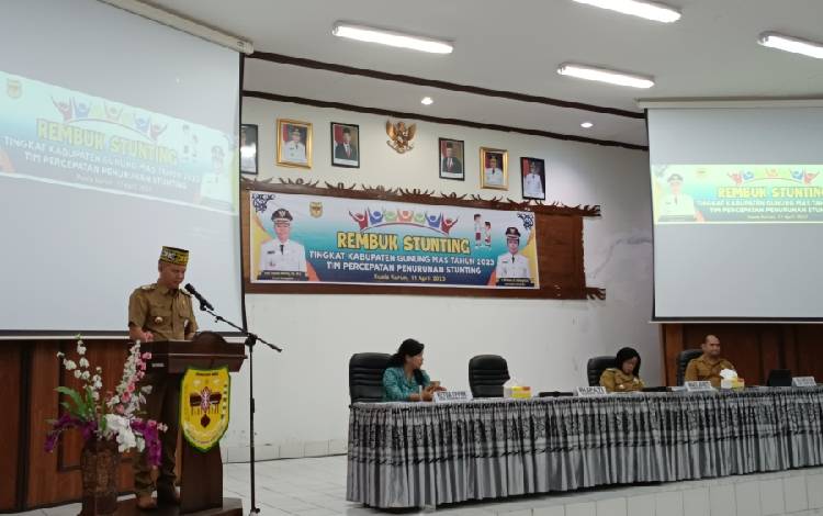 Bupati Gunung Mas: Rembuk Stunting Penting Dilaksanakan