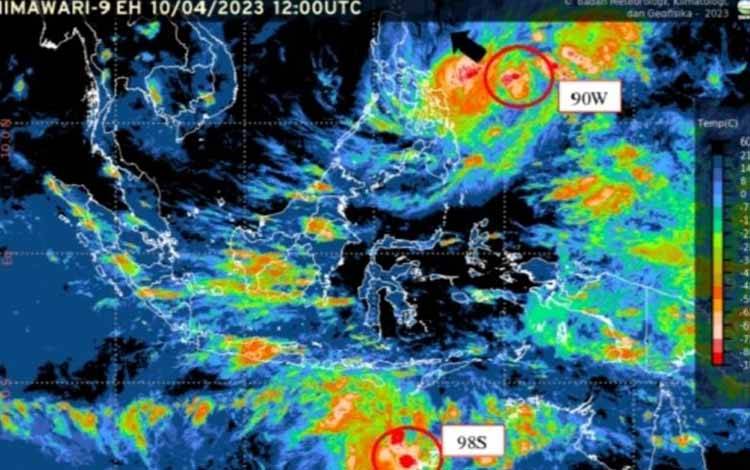 BNPB Imbau Waspada Meski Bibit Siklon 98S Mengarah ke Australia