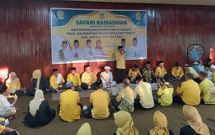 DPD Golkar Kalteng Konsolidasi Sekaligus Bukber dengan Kader Partai di Kapuas dan Pulpis
