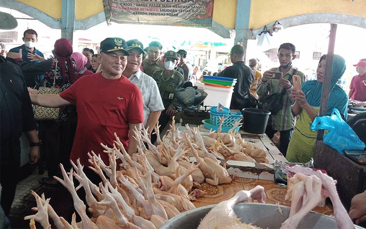 Gubernur Kalteng Pantau Harga Sembako di Kotim, Ternyata Ada Sedikit Kenaikan