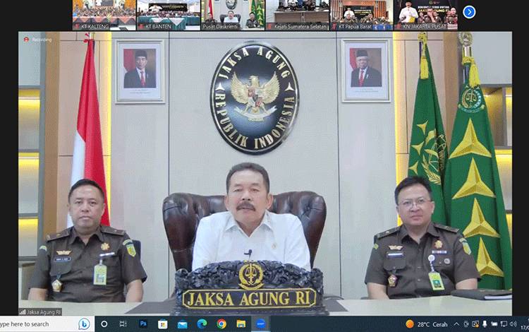 Kejati Kalteng Ikuti Kunjungan Kerja Jaksa Agung