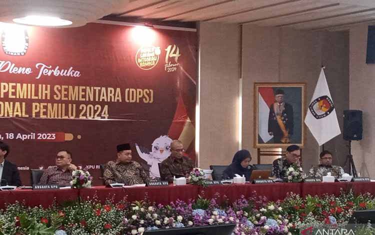KPU Tetapkan Total DPS Pemilu 2024 Lebih 205 Juta Orang