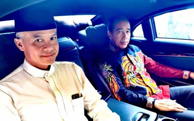 Ganjar Pranowo Pulang Bersama Joko Widodo Usai Deklarasi Capres PDIP