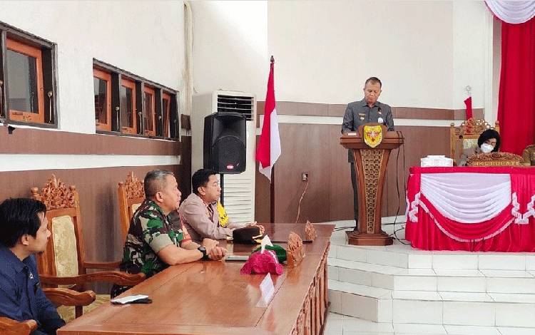 Bupati Gunung Mas Paparkan Capaian Realisasi Belanja Daerah Tahun Anggaran 2022
