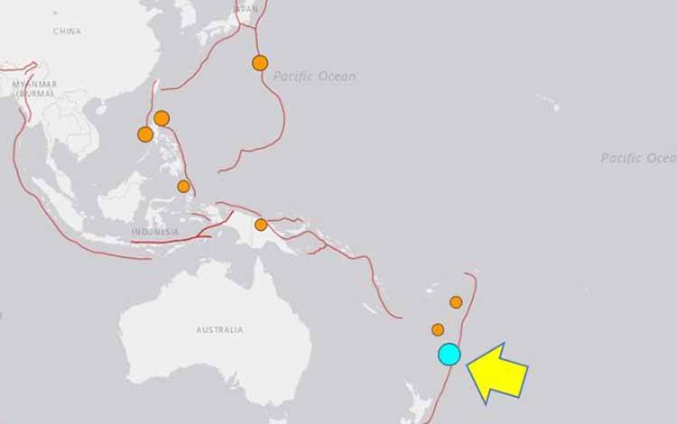 Tsunami Kecil di Kepulauan Kermadec Tidak Berdampak ke Indonesia
