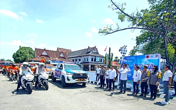 Wakil Bupati Barut Lepas Patroli Kesiapsiagaan Bencana