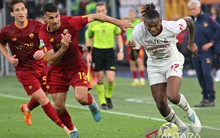 AC Milan vs AS Roma Berakhir Imbang Lewat Dua Gol di Masa Injury Time