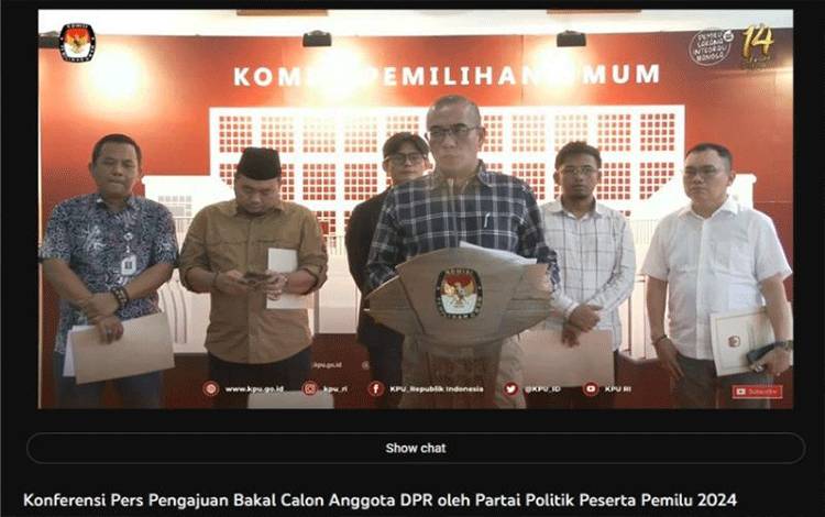 KPU Surati Parpol Minta Rencana Pendaftaran Bakal Caleg Pemilu 2024