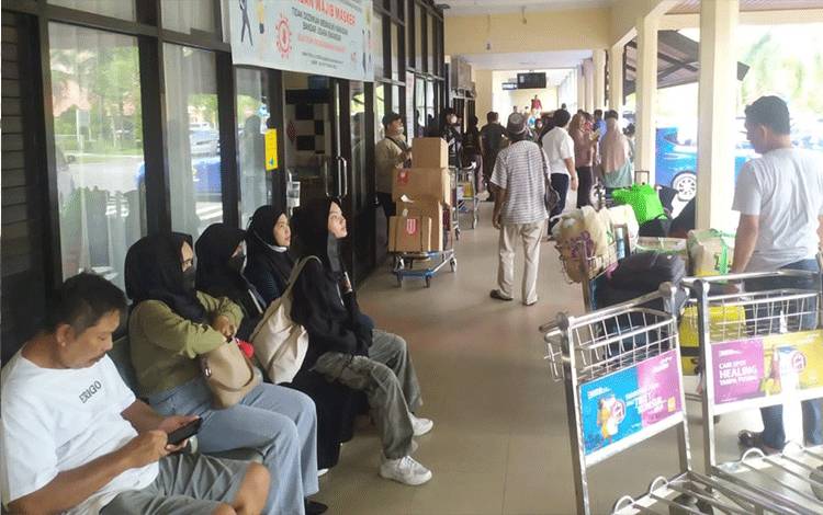 Puncak Arus Balik, Penumpang Tiba di Bandara Iskandar Pangkalan Bun Meningkat