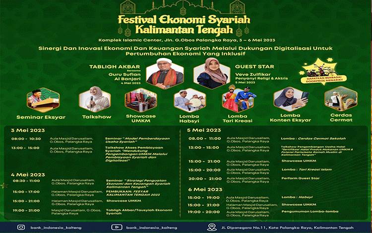 BI Kalteng Gelar Festival Ekonomi dan Keuangan Syariah