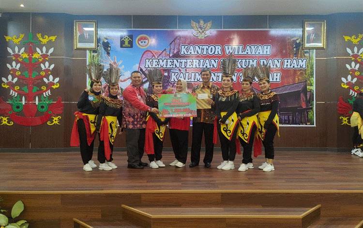 DWP Lapas Palangka Raya Sabet Juara 1 Lomba Kreasi Senam Tabelo se -Kalteng