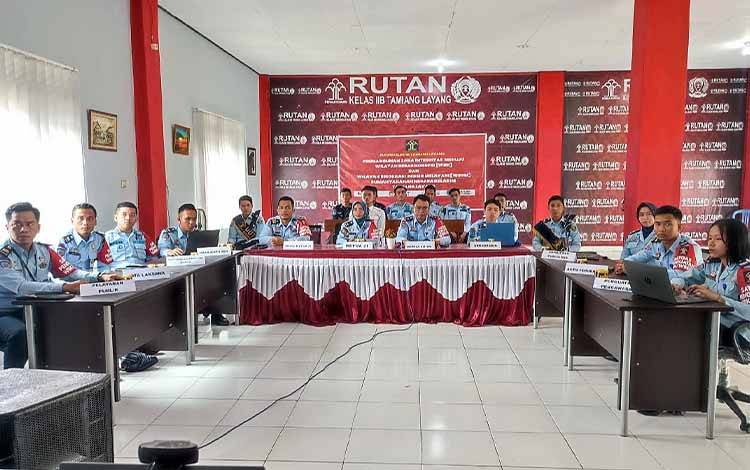 Rutan Tamiang Layang Ikuti Rapat Penilaian Pembangunan Zona Integritas