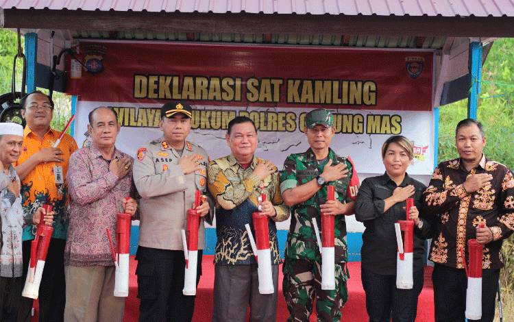 Polres Gunung Mas Bangkitkan Partisipasi Masyarakat Jaga Kamtibmas dengan Cara Ini