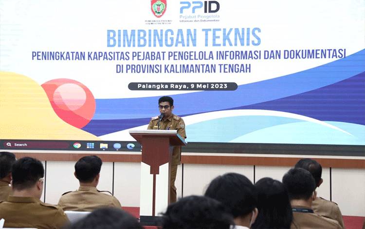 Diskominfosantik Kalteng Tingkatkan Kapasitas Pejabat Pengelola Informasi dan Dokumentasi