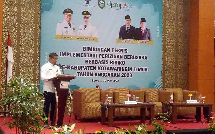 Pemkab Kotim Yakini Perizinan Berusaha dengan Sistem OSS Mempermudah Pelaku Usaha