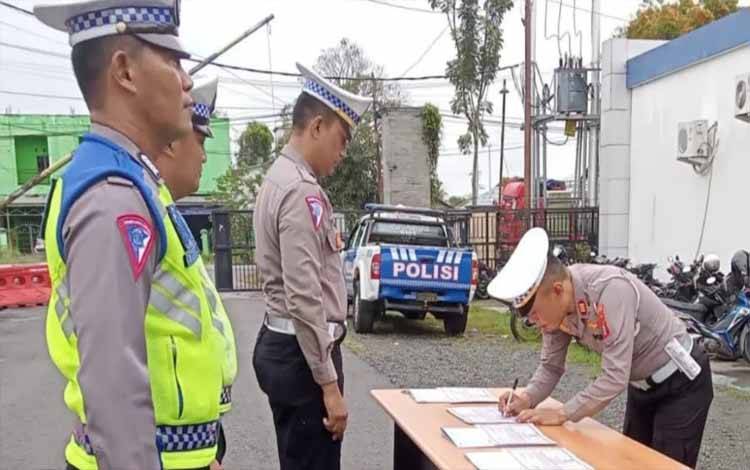 Personel Satlantas Polres Kapuas Deklarasi dan Penandatanganan Pakta Integritas, Ini Tujuannya
