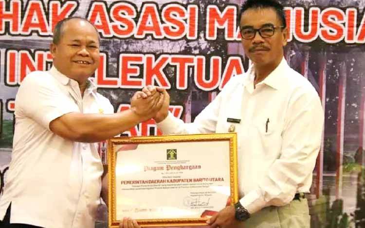 Pemkab Barito Utara Raih Dua Penghargaan di Acara Mobile Intellectual Property Clinic
