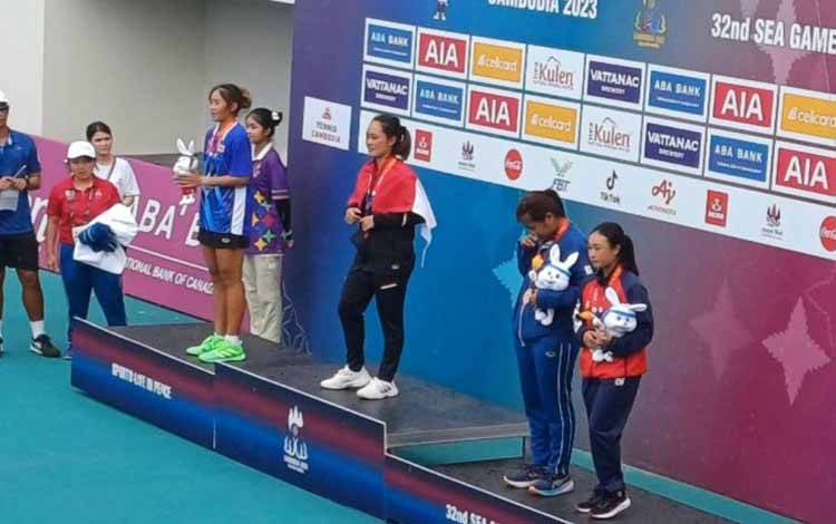 Mental Baja Antarkan Priska Raih Emas Tunggal Putri Tenis SEA Games