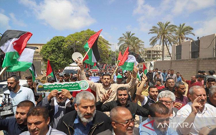 Ribuan Orang Berkumpul di London Peringati 75 Tahun Nakba
