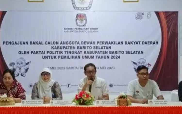 Ketua KPU: 14 Partai Politik di Barito Selatan Lolos Pengajuan Bacaleg