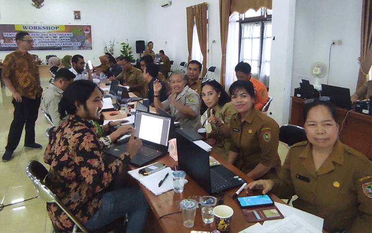 BPBPK Kalteng Berikan Workshop Penyusunan Kontigensi Karhutla