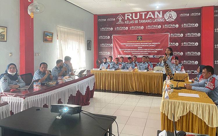 Tim Zona Integritas Rutan Tamiang Layang Berikan Tanggapan Memuaskan ke Tim Penilai Internal