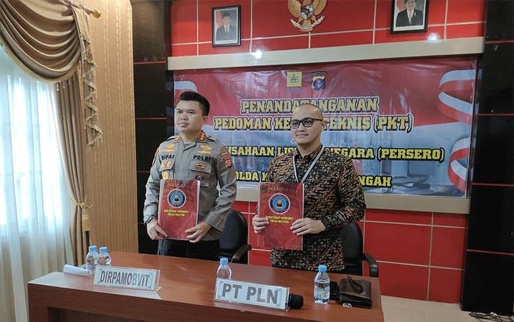 PLN Jalin MoU dengan Ditpamobvit Polda Kalteng