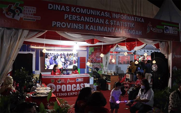 Diskominfosantik Tampilkan Podcast Meriahkan Kalteng Expo 2023