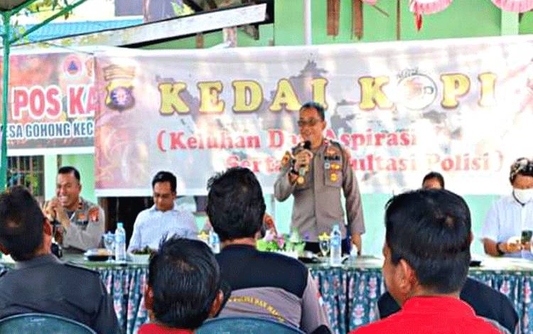 Polres Pulpis Gelar Program Jumat Curhat di Desa Gohong