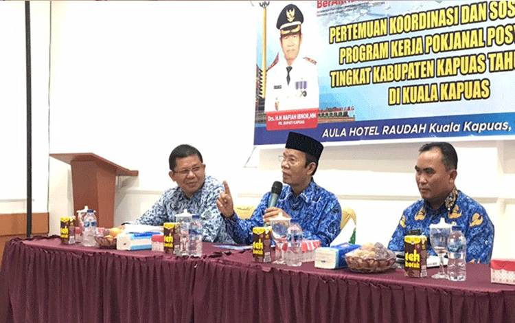 Dinkes Kapuas Sosialisasi Program Kerja Pokjanal Posyandu, Plt Bupati Harapkan Ini